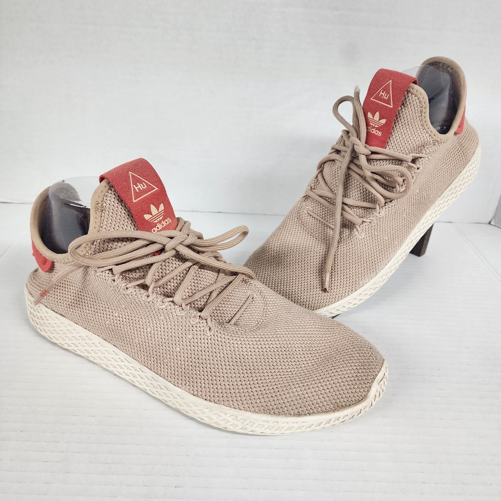 Adidas Women's Pharrell Williams Hu Ash Pearl Pink Tennis Sneakers Size 9.5